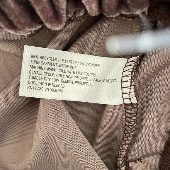 NWT High-Rise Velour Trouser Pants A New Day Mauve 4 - Picture 11 of 12
